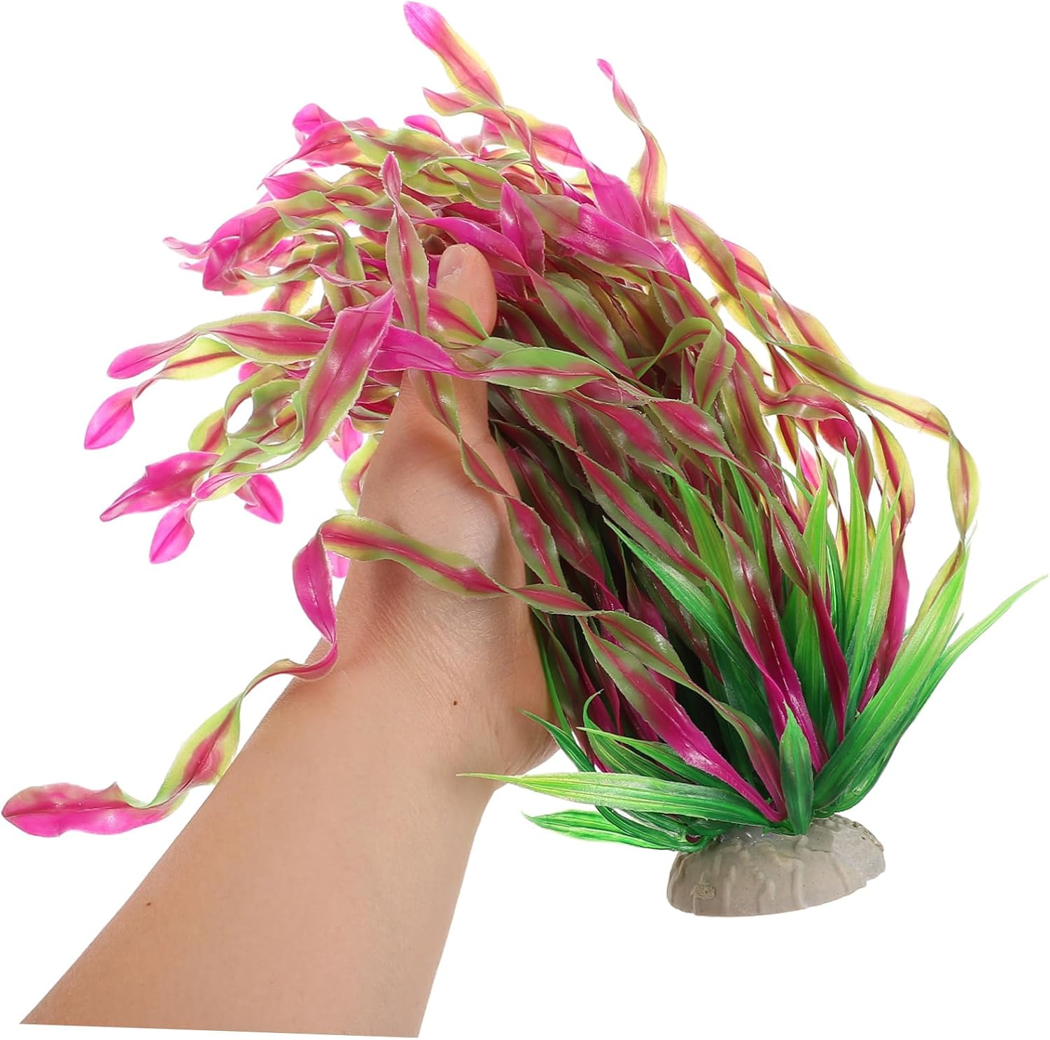 UKCOCO Artificial Water Plants for Fish Tank Decor Plastic Aquatic Plants for Aquarium Landscape Fake Seaweed Ornament Non-Toxic Easy to Maintain for Freshwater and Saltwater
