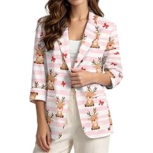 Blazers for Women Linen-Style Suit Jacket Lapel Collar Blazer Suit with Pocket