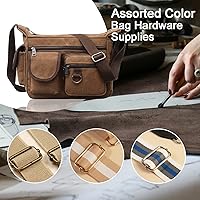 Vista 4 de CooBigo Paquete de 25 hebillas deslizantes ajustables de metal de 1 pulgada, ajustador rectangular Tri-Glide, deslizador de correa de tirantes