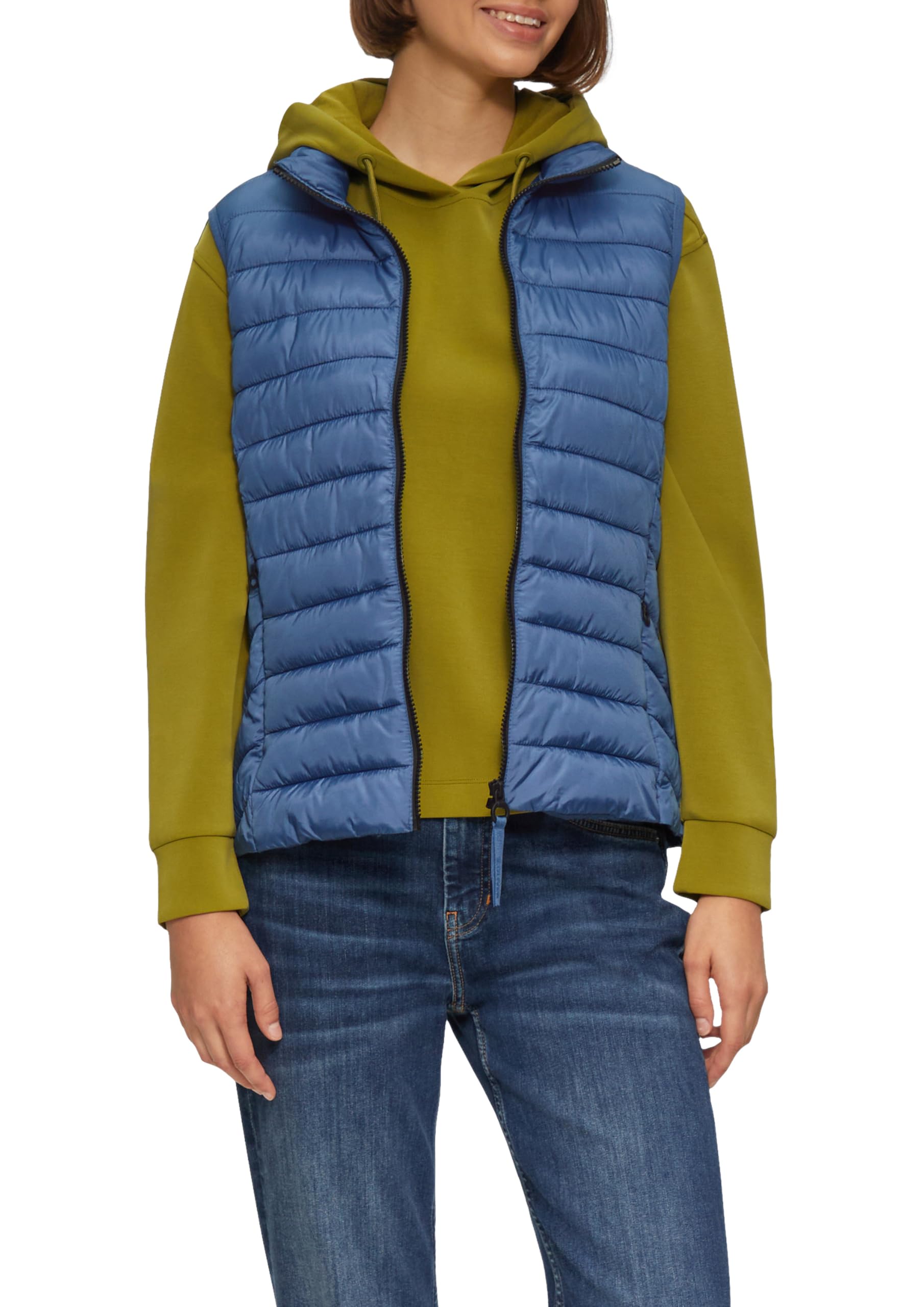 s.Oliver Gilet Trapuntato con Colletto Alto Donna