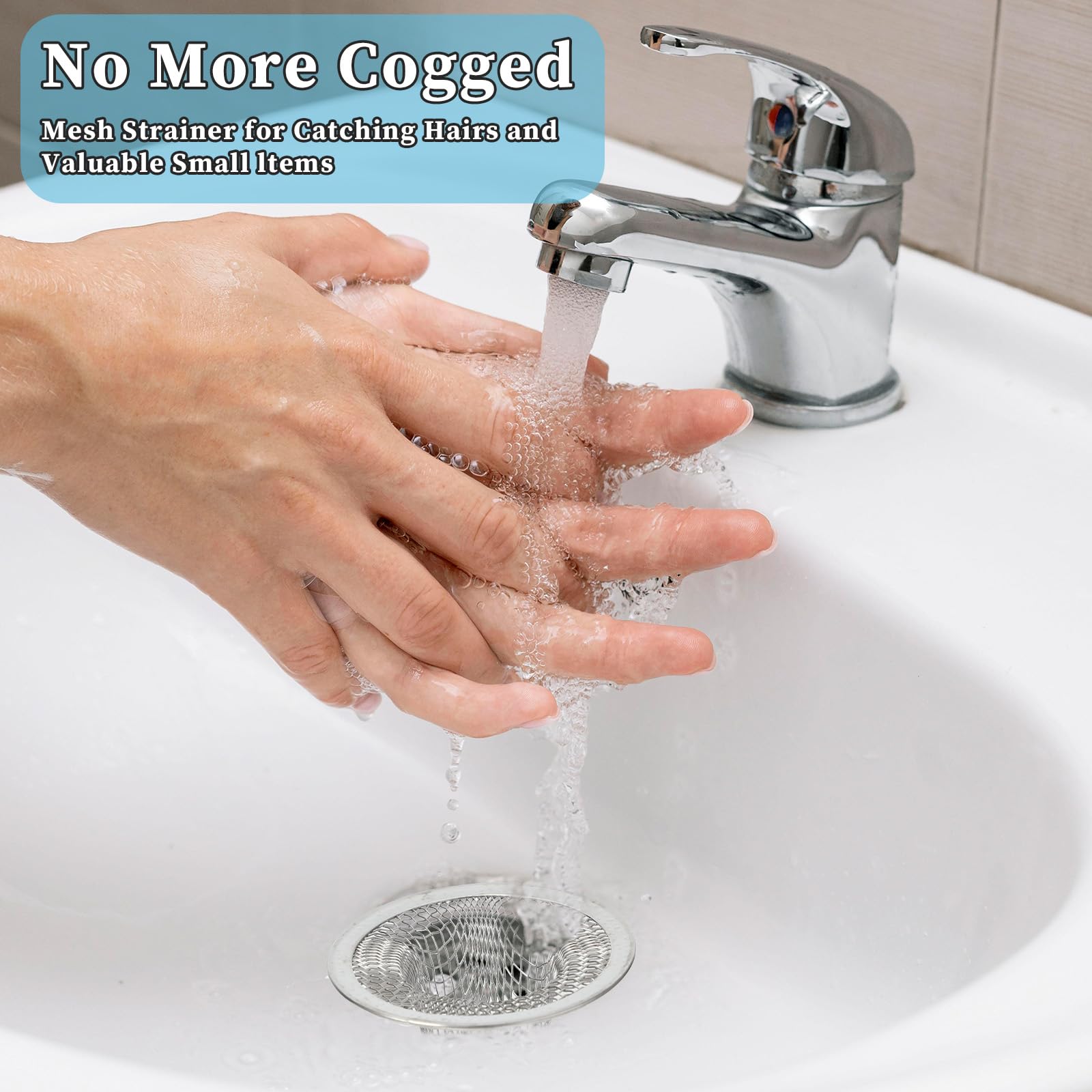 Mesh Sink Strainers - 8 Pack Stainless Steel -4
