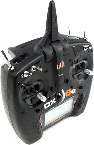 Miniatura 6 de Spektrum Transmisor de radio DX6e DSMX de 6 canales a control remoto de 2.4 GHz (sin receptor) con memoria de modelo 250 | Telemetría | Enlace de