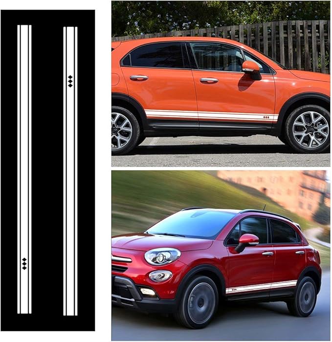 正規激安 に適しています Fiat 500 汎用 車のサイドステッカーデカール 車 ドレスアップ レーシング ストライプ ピンストライプ デカール 車のステ 72時間限定タイムセール Farmerscentre Com Ng