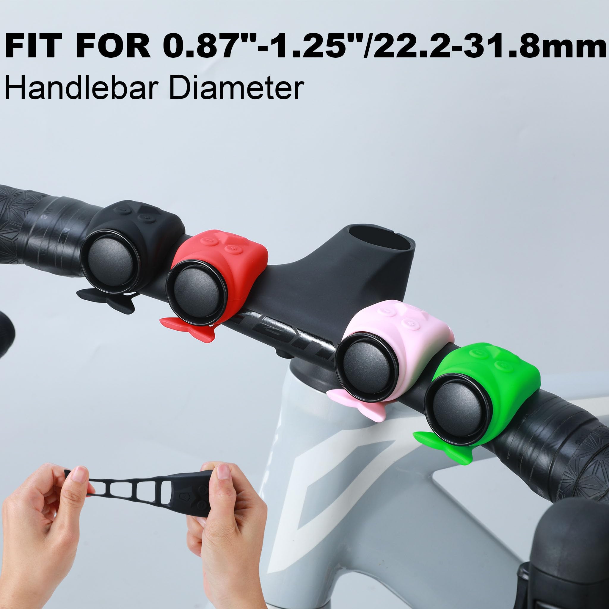 Clacson elettrico per bici da 120 dB, accessori di facile installazione per mountain bike, scooter, e-bike, go kart