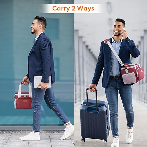 Miniatura 28 de Lifewit Lonchera mediana aislada, suave y refrigerante, para adultos, hombres y mujeres, leopardo, 12 latas (9L)