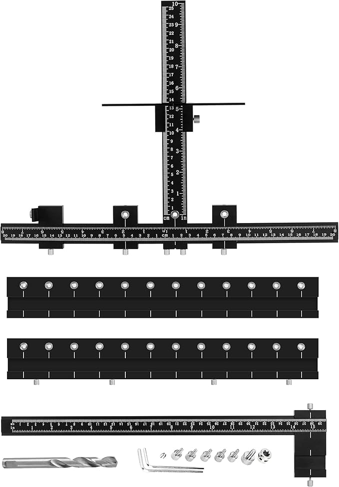 Lonfu Hardware Jig with Extensions Aluminum Alloy Adjustable