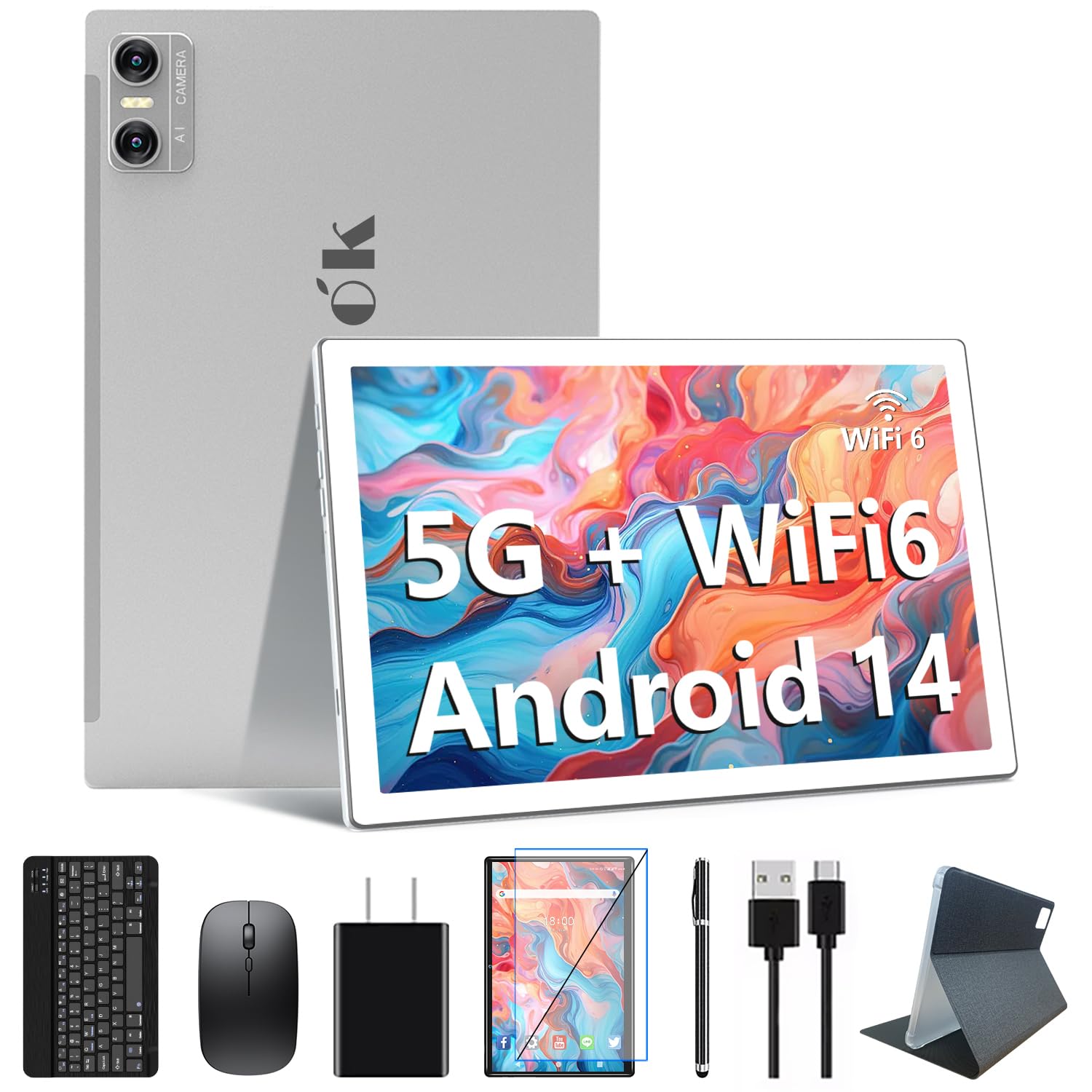 Amazon.co.jp: 2025年最新Android 14タブレット、Octa-Core