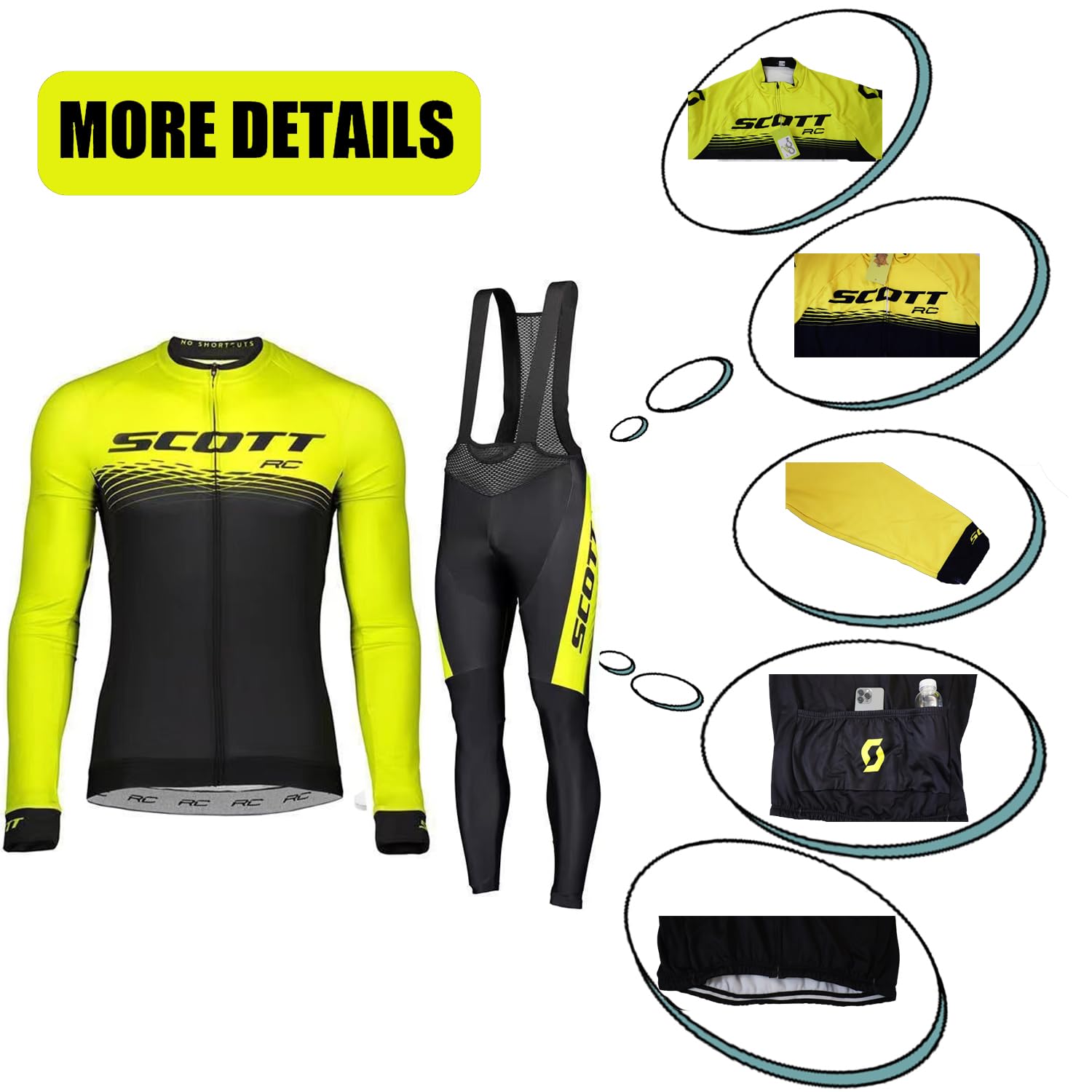Ropa Ciclismo Hombre Invierno Completo Ropa Ciclismo Bicicleta Polar Maillot Traje De Bicicleta +Pantalones Acolchados Con 15D Gel Pad Transpirable Deportivo…