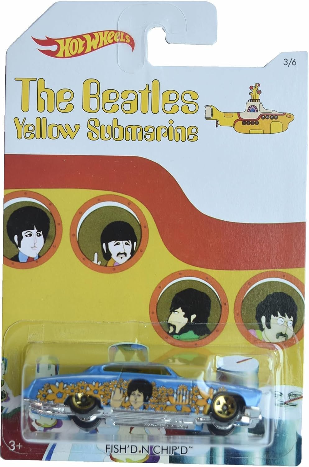 Hot Wheels Fish'd N Chip'd, The Beatles Yellow Submarine 3/6