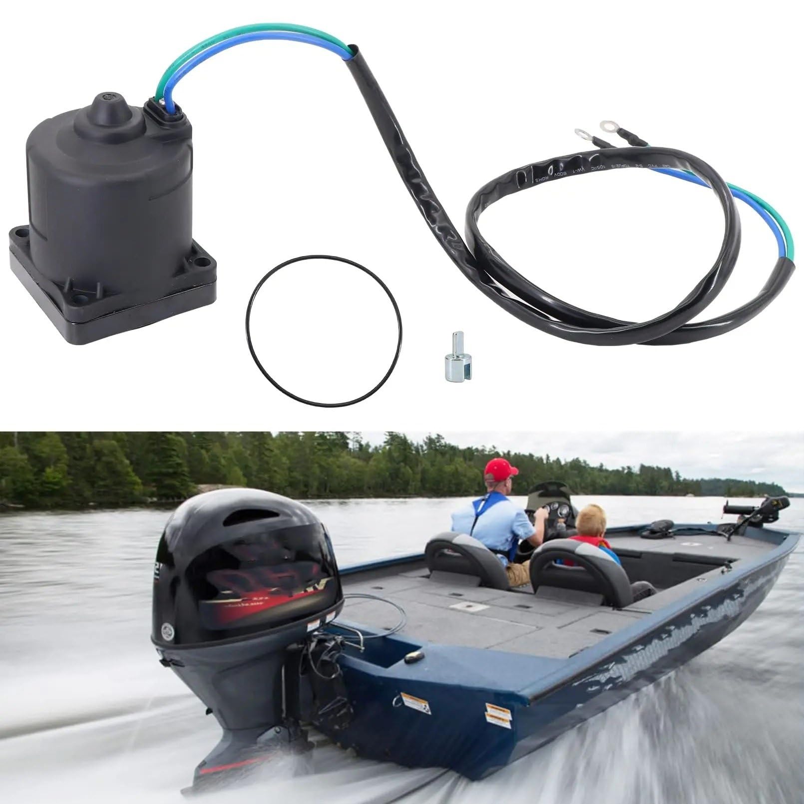 Motorino avviamento 68V-43880-00 01 03 04 67H-43880-00 01 04 64E-43880-00 01 03 04 115-225HP Per F150 F115 19 Per Motore Fuoribordo Tilt Trim Moto