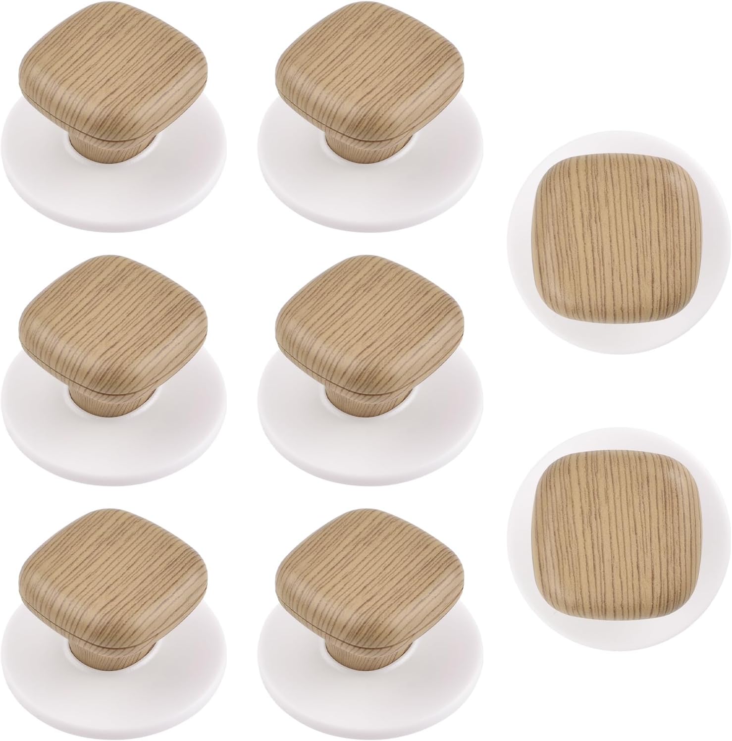 Elistonie 6 Pack Bronze Gold Aluminum SelfStick Knobs SelfAdhesive