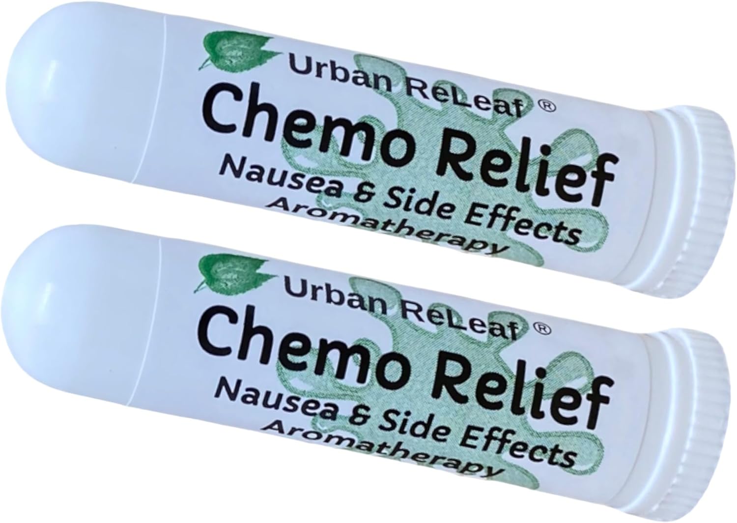 Urban ReLeaf Set of 2 Chemo Relief & Side Effects Aromatherapy Inhalers! 100% Natural Essential Oils, Made Fresh in USA