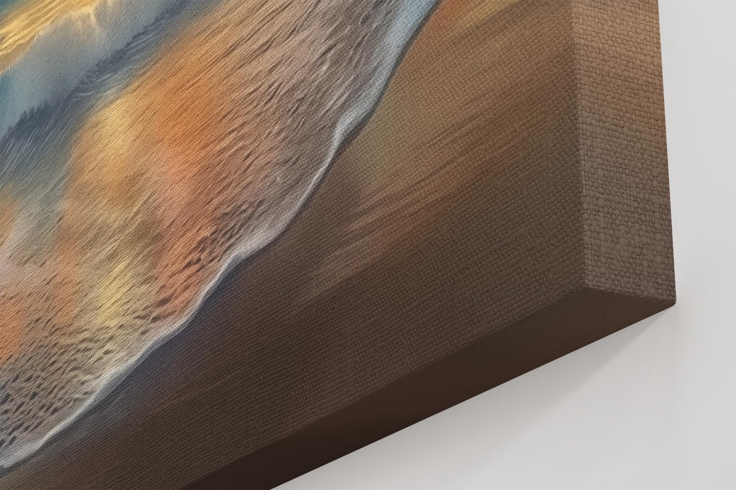 Artaza Leinwand Bilder Sonnenuntergang Meer - 90x30 cm - Wanddeko Strand - Wandbilder Ozean - Deko Wohnzimmer