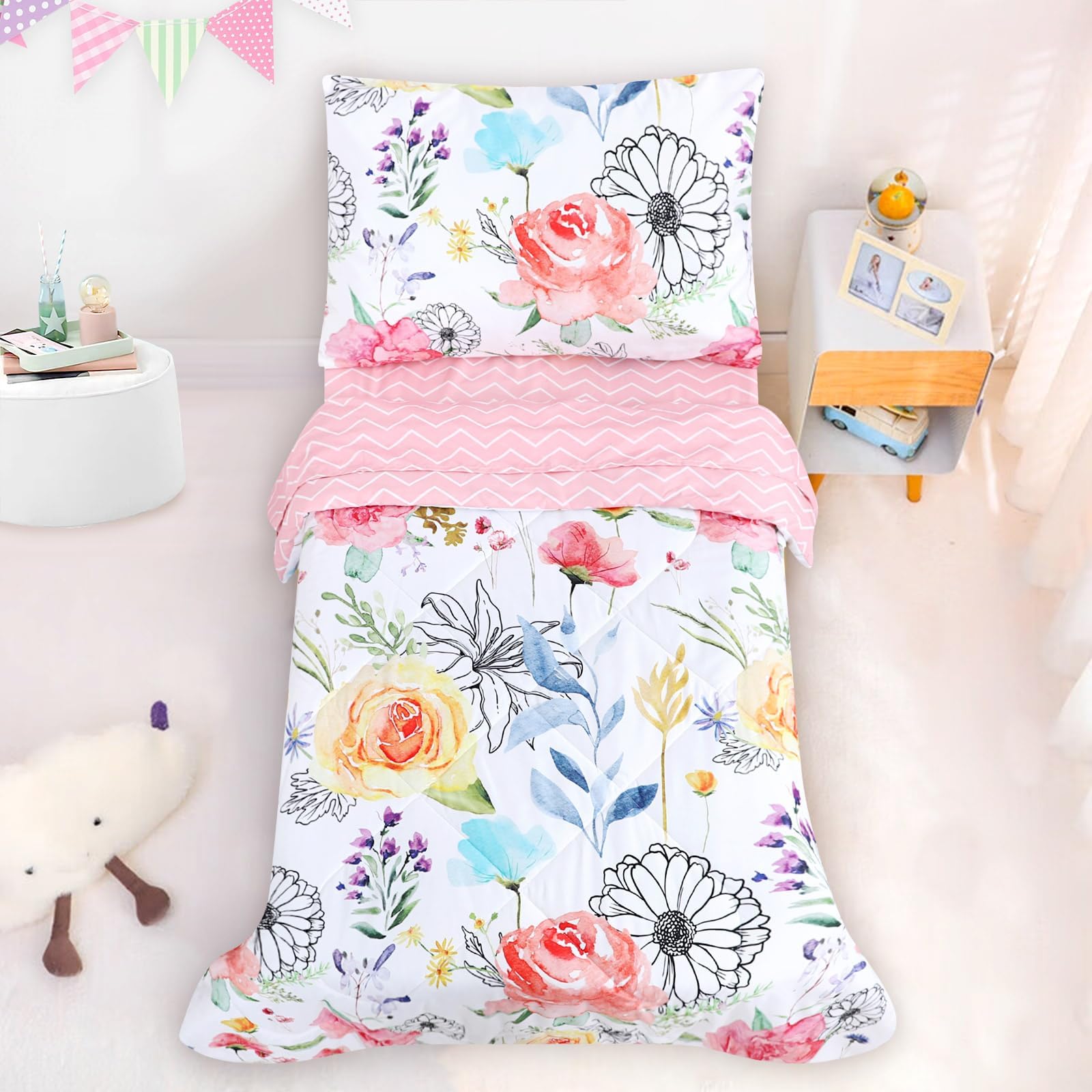 Uozzi Bedding Parure de lit 4 pièces ultra douce et respirante pour