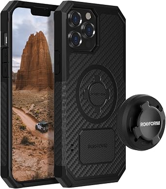 Rokform - iPhone 13 Pro Max Rugged Case + Aluminum RokLock Phone Mount