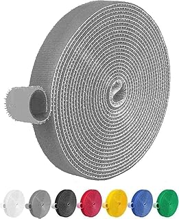 IFNOW 32FT Reusable Fastening Tape Cable Ties Double-Sided Hook-and-Loop Cable Management Tape Strength and Durability 0.... Price In India