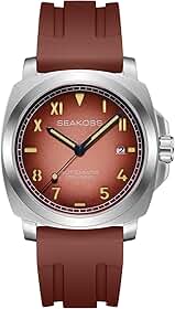Relógio automático 40 mm Seagull ST1612 Movimento 10 ATM Relógio de mergulho masculino com calendário safira luminoso relógio mecânico