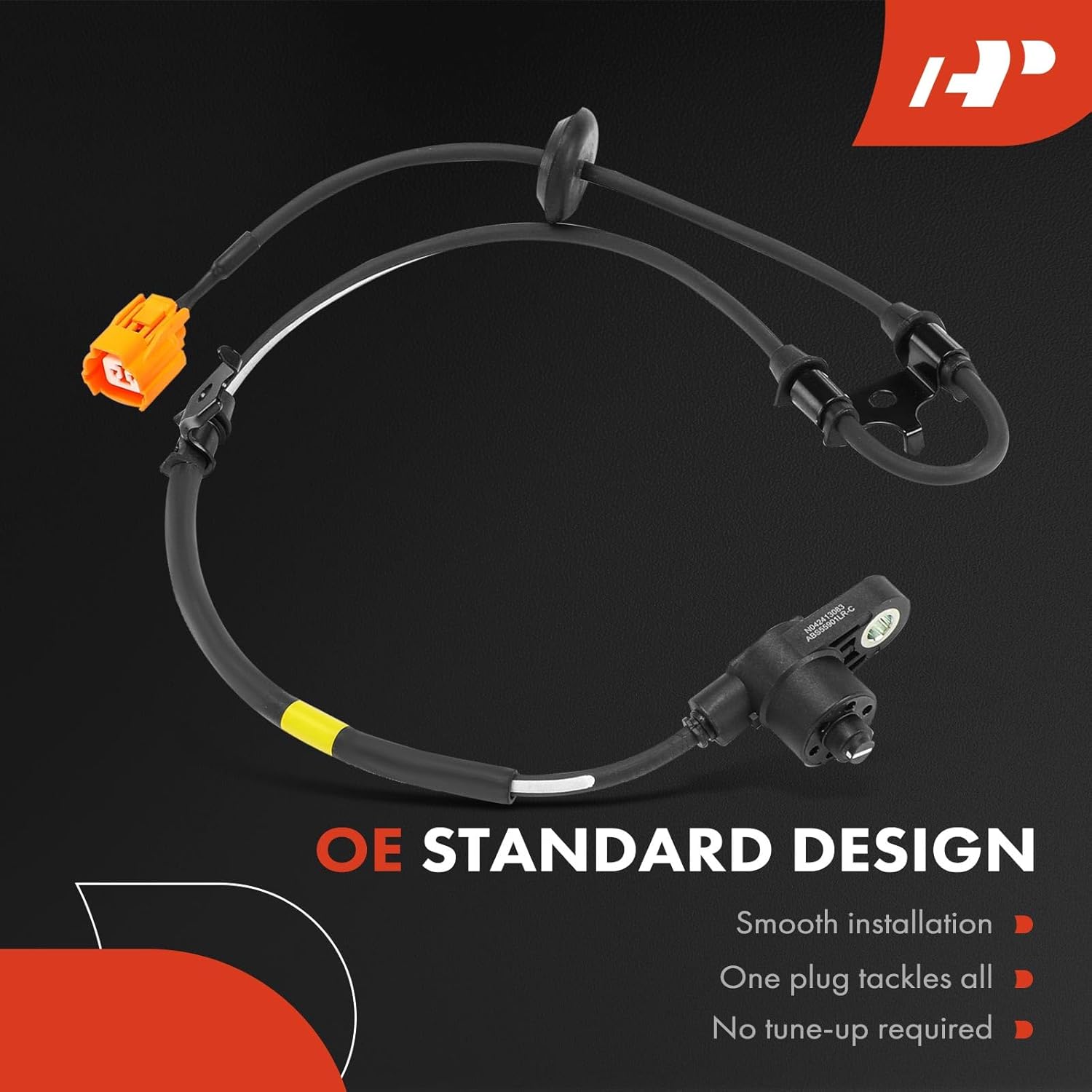 A-Premium ABS Wheel Speed Sensor Compatible with Honda Models - Pilot 2006 2007 2008 - Front Driver and Passenger Side, 2-PC Set, Replace# 57455S9VA01, SU9027