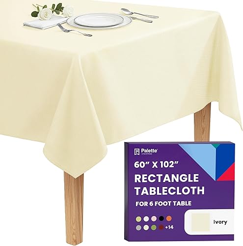 Miniatura 48 de Gee Di Moda - Mantel rectangular de 70 x 120 pulgadas – Mantel rectangular de poliéster lavable, ideal para mesa de bufé, fiestas, cenas, bodas y más