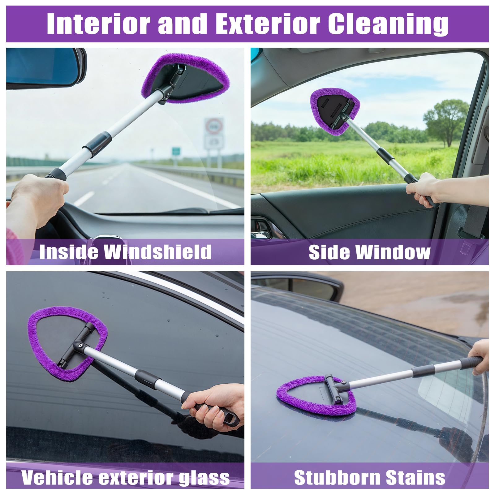 Herramienta de Limpieza de Parabrisas, Kit de Detalles Interiores de Coche, Cepillo de Detalles, Toallas, Plumero, Kit de Limpieza Interior de Coche para caravanas, Camiones, remolques