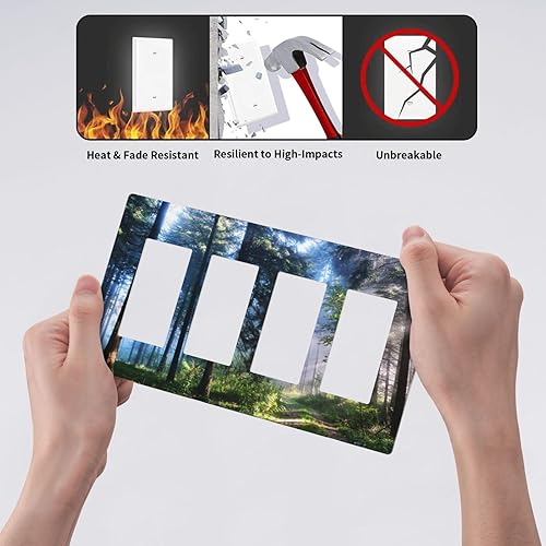 Vista 763 de Placa de pared con interruptor de luz de doble interruptor de pared para niños, diseño de dinosaurio, galaxia, espacio exterior, planeta, nebulosa