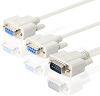 KANGPING 30cm DB9 Y Elosztó Kábel - 1 Apa 2 Anya RS232 Soros Adapter - PC, Ipari Műszerek, Set-Top Box Csatlakoztatásához - Tartós Kivitel 5