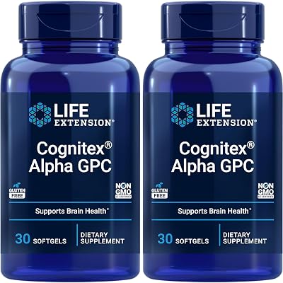 Cognitex Alpha GPC, 30 Softgels (Pack of 2)