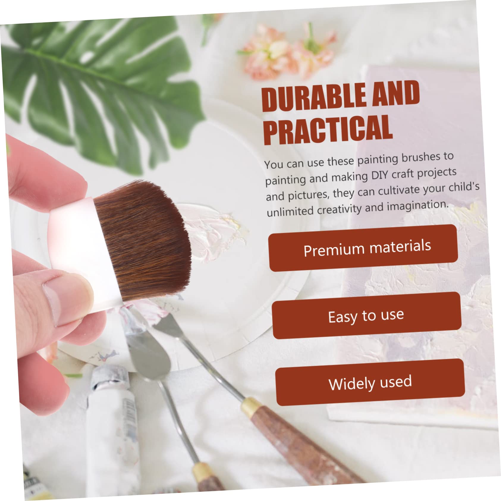 Angoily Conjunto De Cepillos Pequeño Miniatura Arte Diminuto Cepillo De Artista Cepillo De Dibujo Brocha Pincel para Dibujar Pinceles para Pintar Madera 10 Piezas X 4