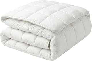 Edredón Blanco Mezcla de poliéster tamaño Doble 200 x 220 cm Ropa de Cama Acolchado Dormitorio Annapurna