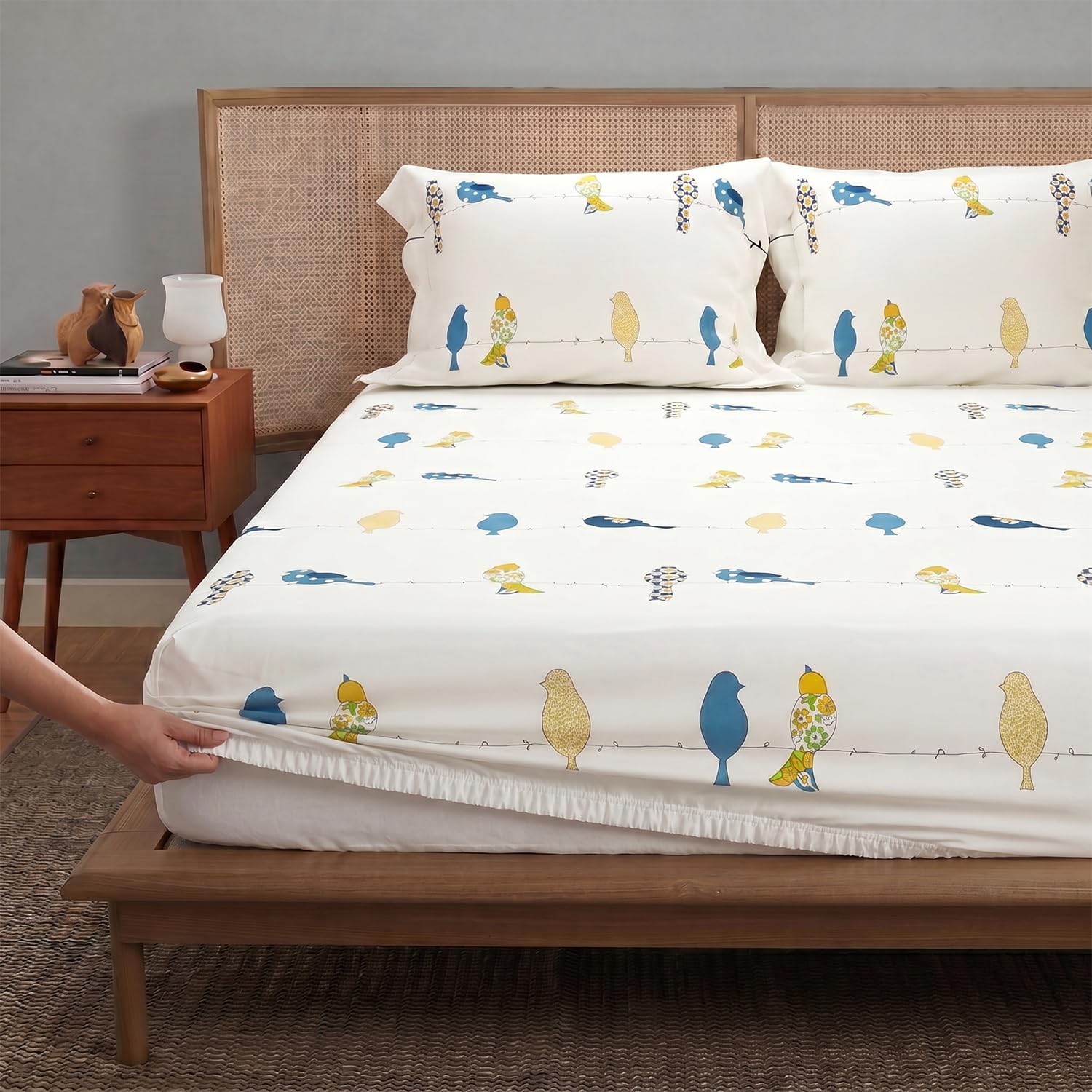 Urban Space Divine King Bedsheet - 100% Cotton -28 Urban Space Divine King Bedsheet - 100% Cotton -28