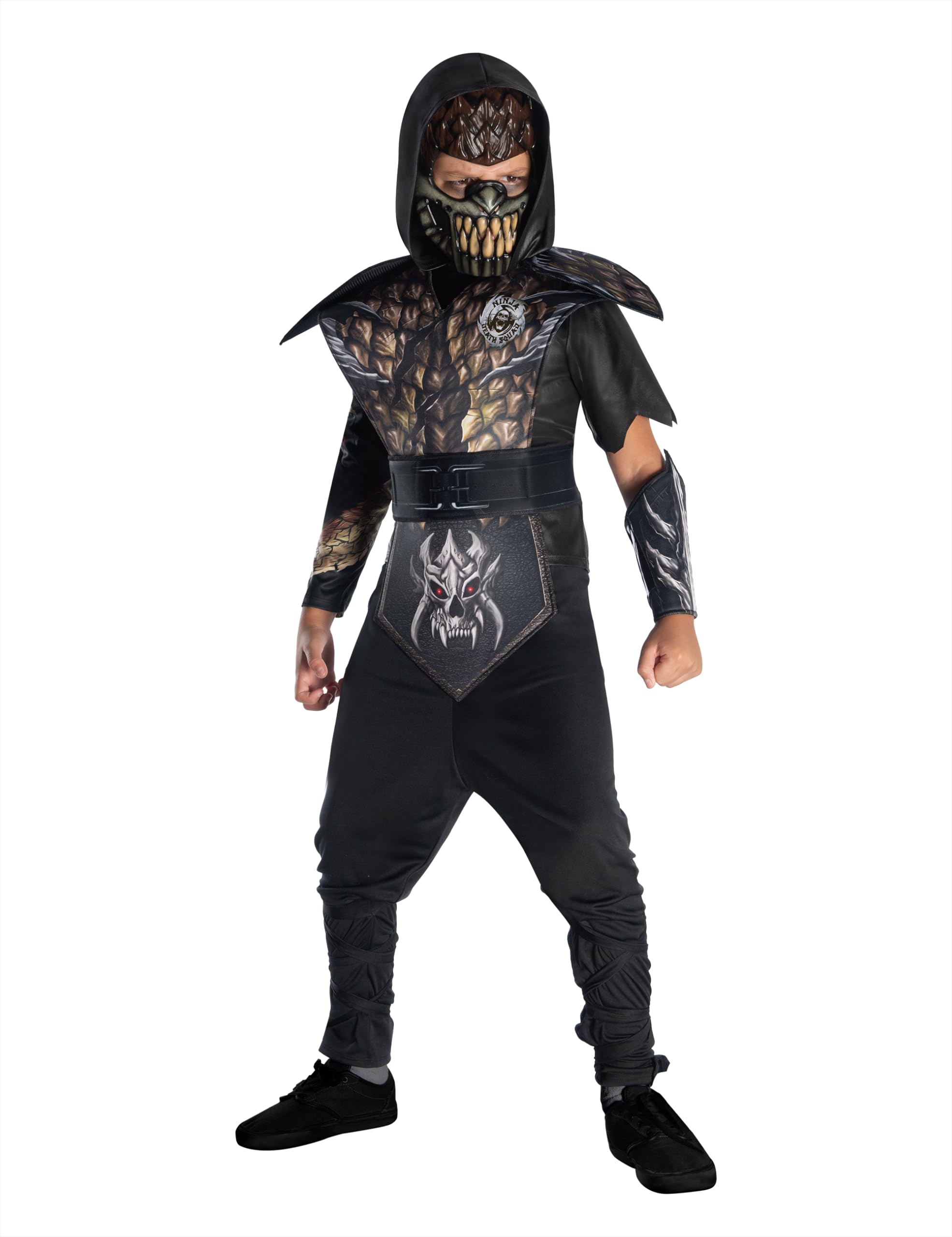 Rubies Snake Ninja Costume, Black, Brown, L (701997-L)