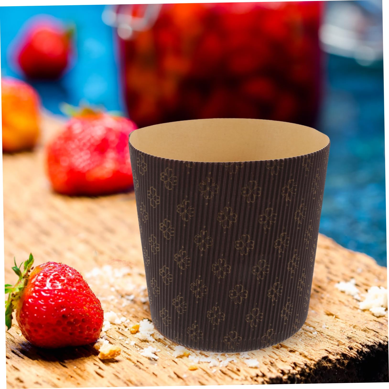 25piezas Papel Para Hornear Pasteles Panettone Moldes De Papel Resistentes Grasa y Agua Liners Italianos Para Cupcakes y Muffins Para Fiestas y Panadería Doméstica