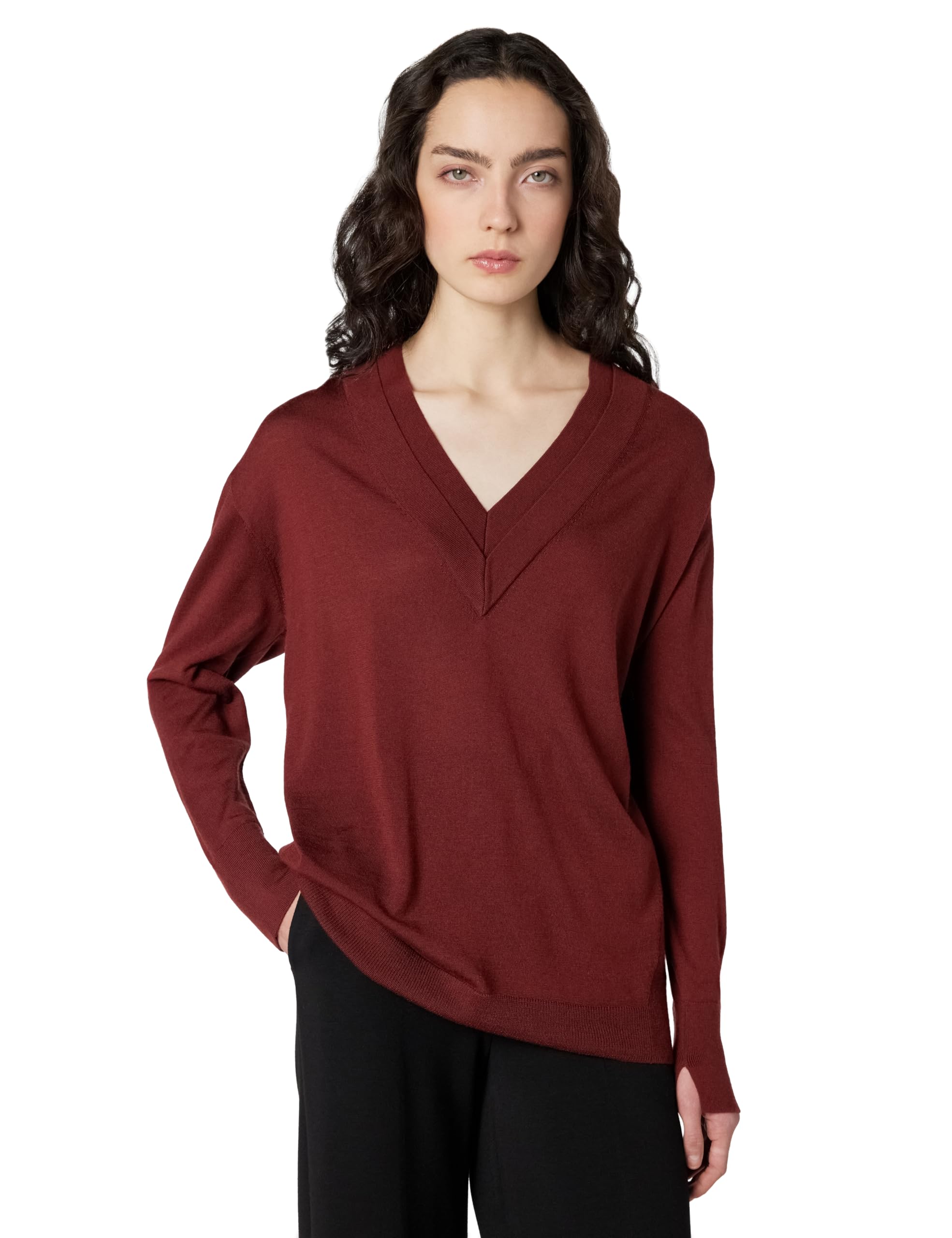 Allsaints Womens Bern V Neck Sweater