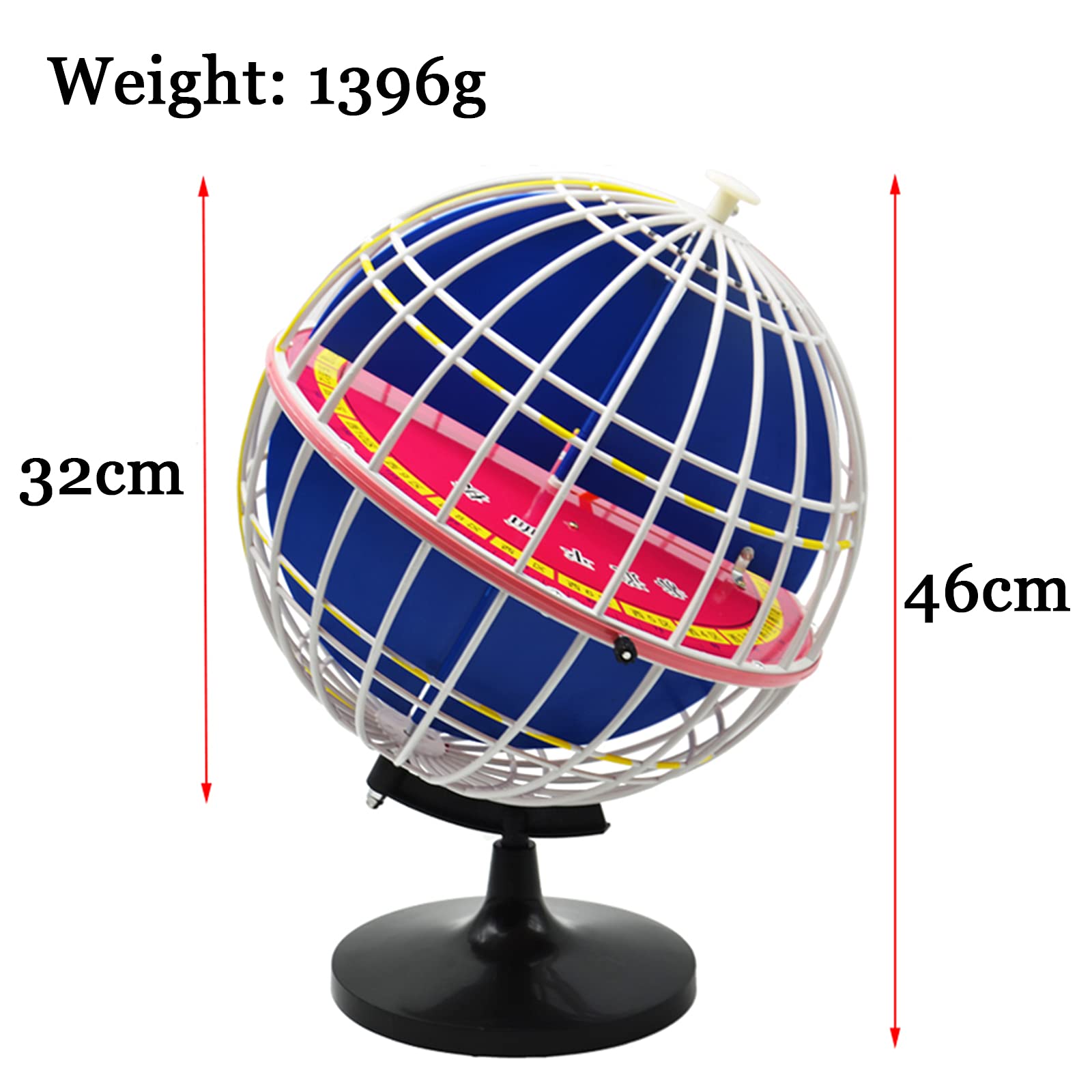globus świata, Globus geograficzny o szerokości i długości geograficznej 32 cm/12