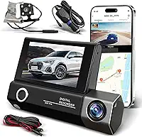 Camera Veicular Dupla 1080P, Camera Veicular Interna, Acessorios Para Carro, Câmera de Ré Do Veículo, Gravação em Loop, Visão Noturna, FOV 130°, Sensor G, Suporte 32GB
