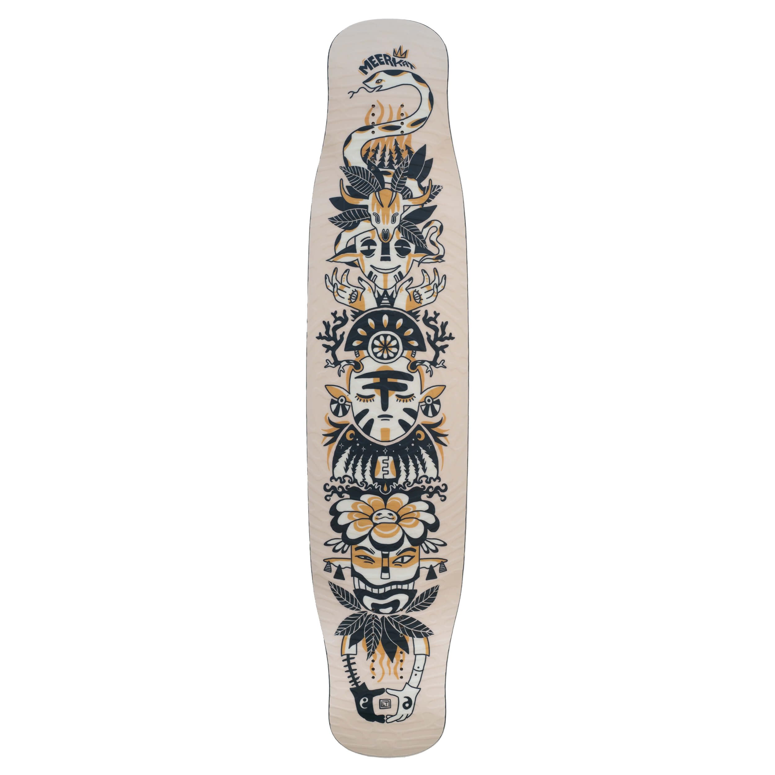 Deck Switch Meerkat Totem Longboard Freestyle Freeride Dancing PU Sidewalls Waterproof