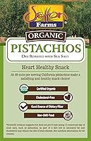 Vista 4 de Setton Farms Inshell Pistachos orgánicos, pistachos tostados y salados, paquete de 12 bolsas resellables de 7 onzas, certificado orgánico