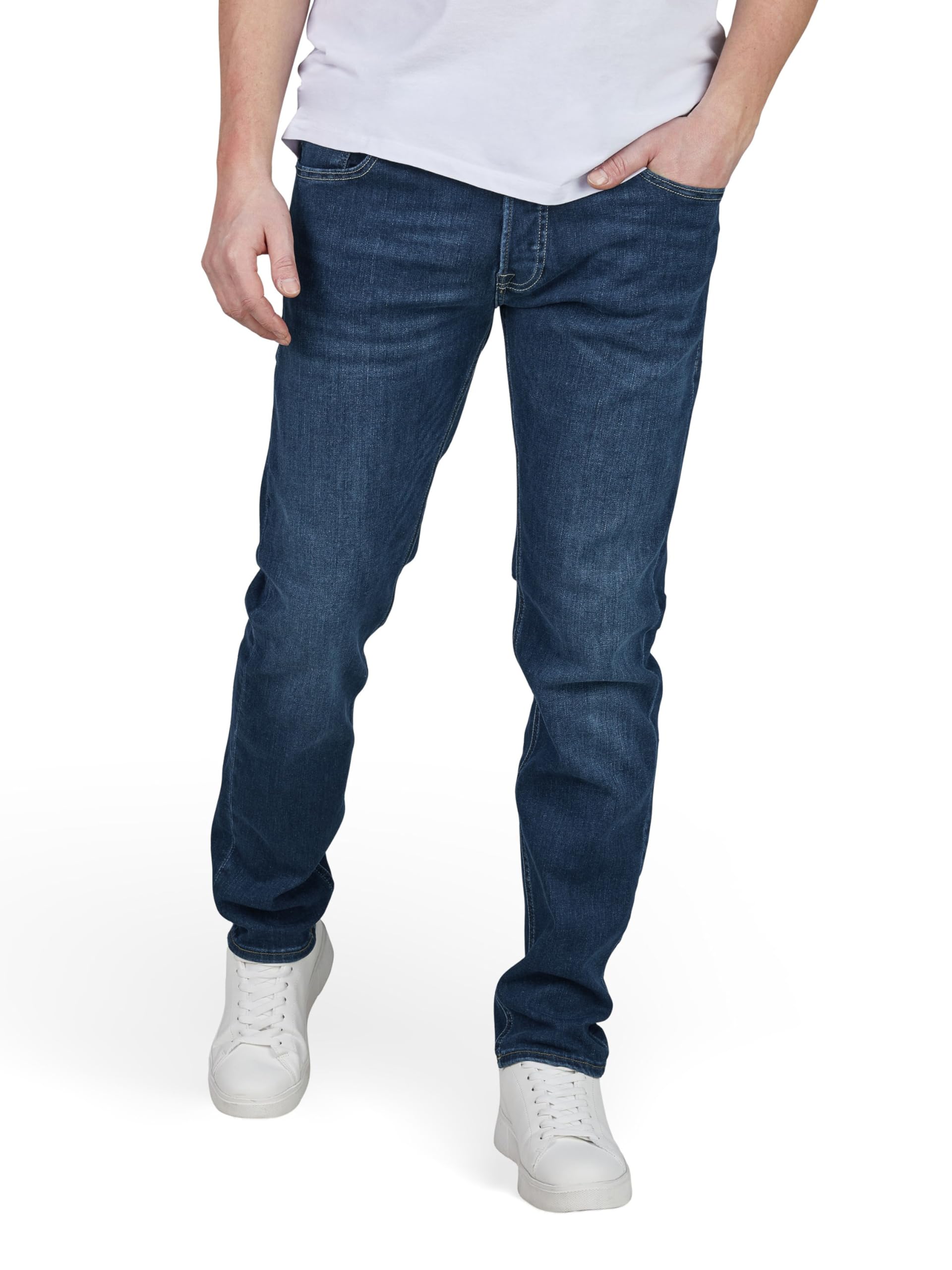 JACK & JONES Jeans Herren Stretch Slim Fit JJIGLENN Jeanshose Hose Denim Blau Schwarz 30 31 32 33 34 36 38