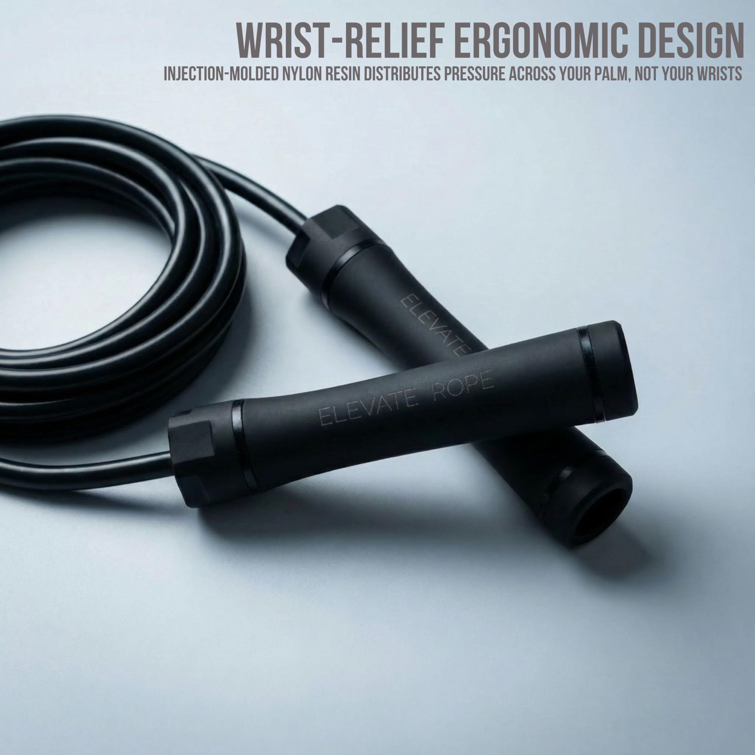 Elevate Gravity mieczowa skakanka - 3 m, 10 mm PVC - wzmocnienie mięśni, cardio i siły - gładkie łożyska - idealne do wewnątrz/na zewnątrz i utraty wagi