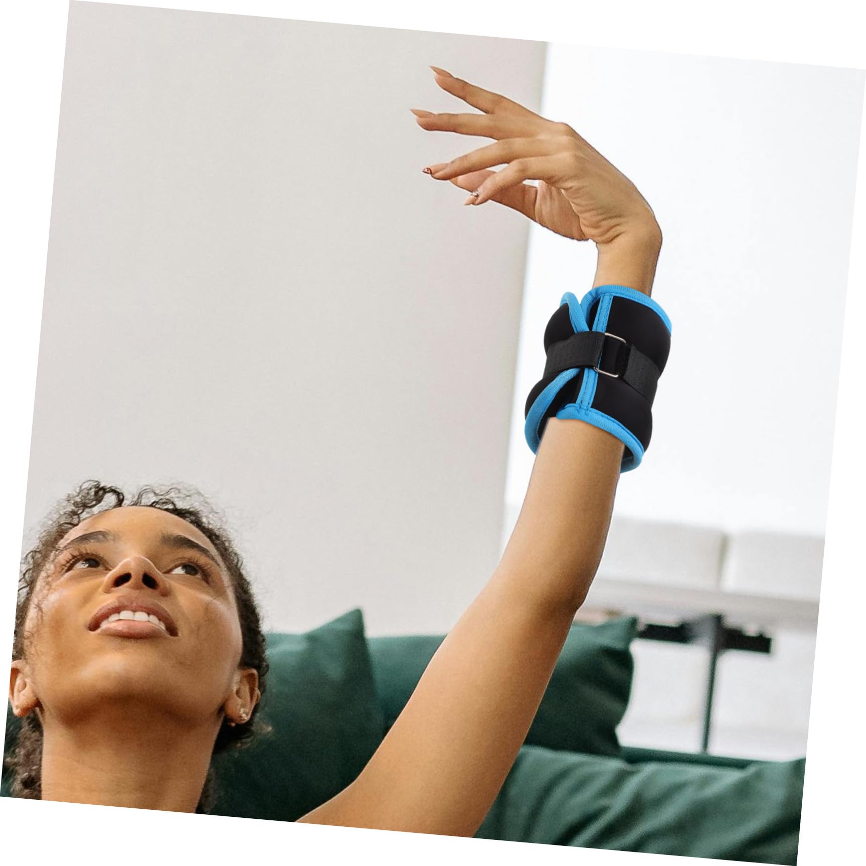CALLARON 2 Piezas Pesas para Tobillos y Pesas Portátiles para Tobillos Ajustables 0,5kg de Neopreno y Arena de Hierro para Entrenamiento Físico, Caminar, Mujeres y Hombres