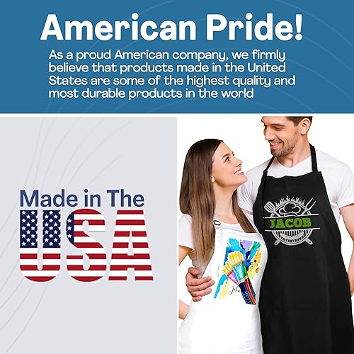 Miniatura 6 de Delantal de regalo de Navidad para niños con nombre personalizado, delantal para pintura, artes y manualidades, ideal para niños y niñas