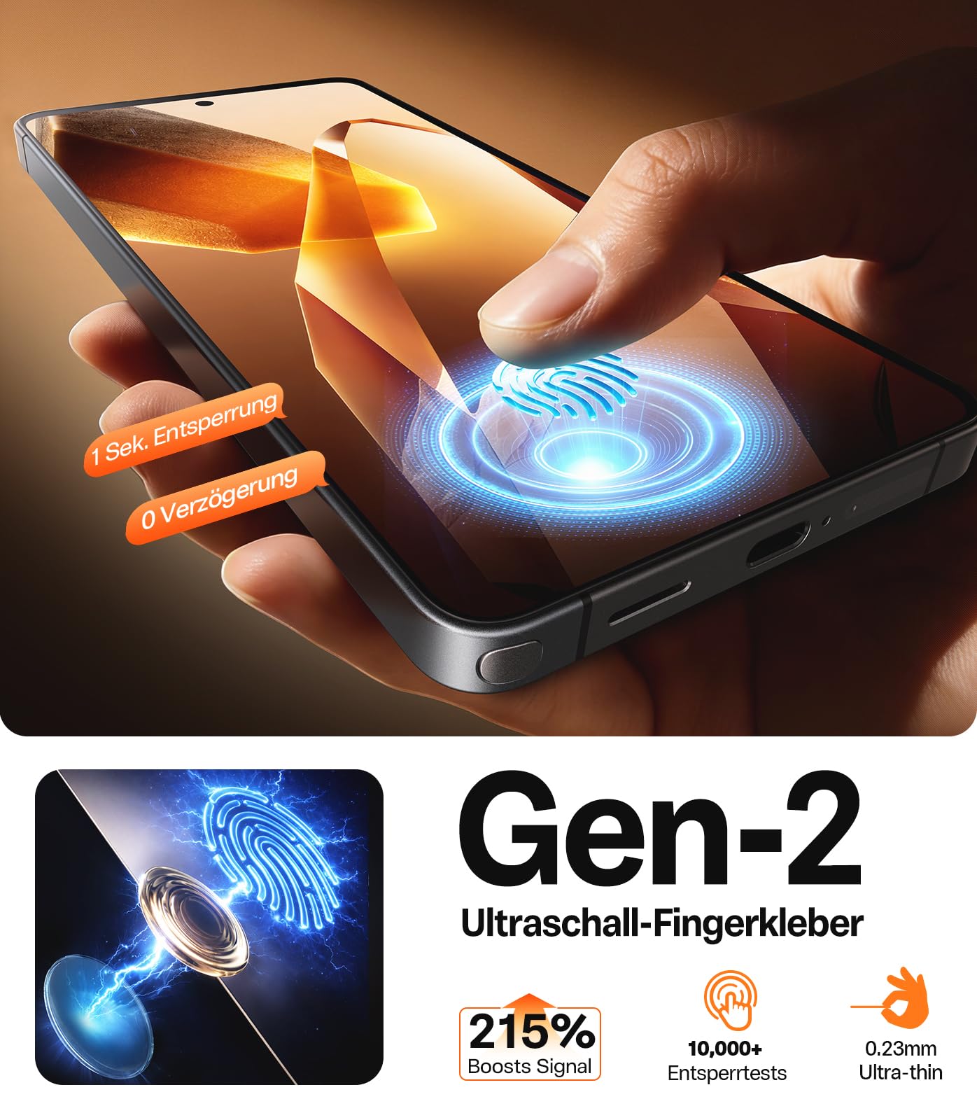 TORRAS für Samsung Galaxy S26 Ultra für Panzerglas [Nr.1 Drop-Schutz] Kratzfest Schutzfolie für Samsung S26 Ultra Folie 9H+ Härte Glas [Full Screen] Anti-Fingerabdruck, Kompatibel mit Hülle, 2 Stück