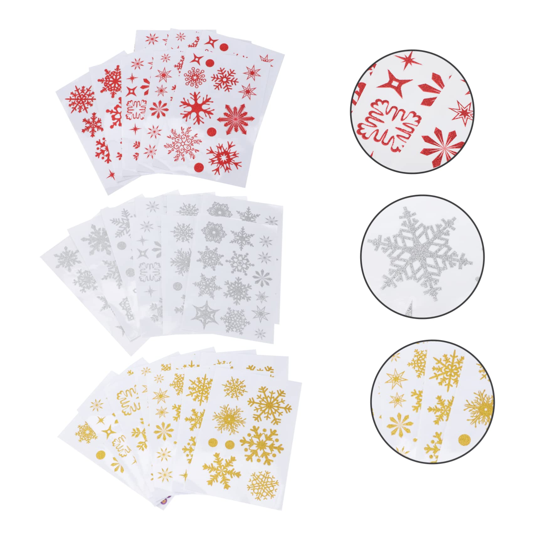 Alipis 27 Stück Pvc Fensteraufkleber Selbstklebende Schneeflocken Deko für Weihnachten Freie Anordnung für Gastronomie
