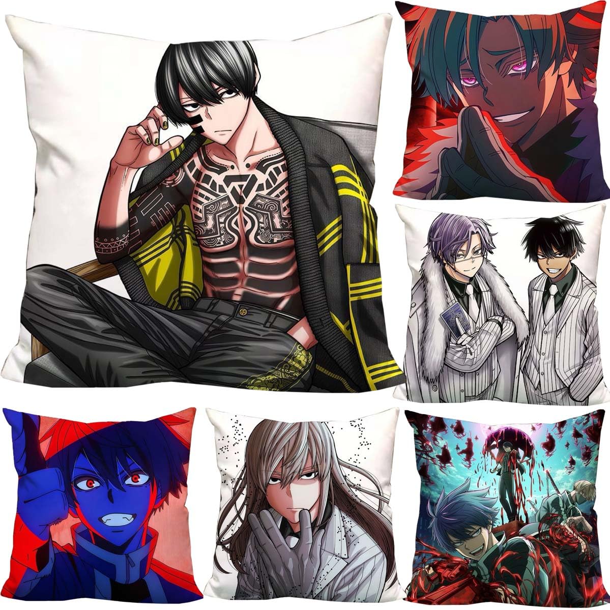 Amazon.co.jp: 桃源暗鬼 抱き枕 クッション 一ノ瀬四季 無陀野無人 背