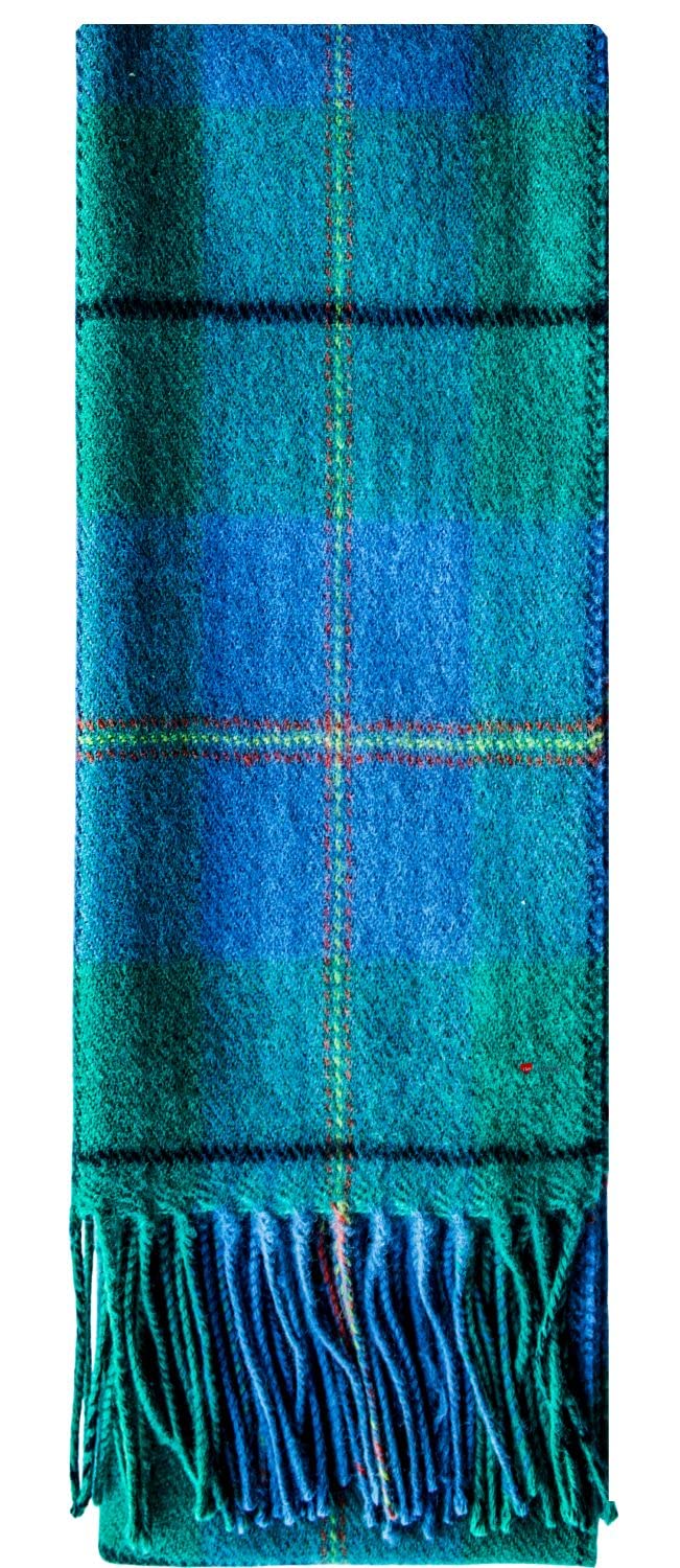 I LUV LTD Carmichael Ancient Tartan Plaid 100% Lambswool Clan Scarf Made in Scotland