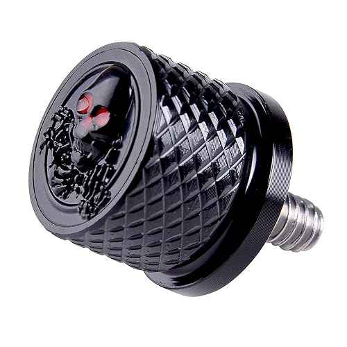 Sresk Tornillo de perno de asiento de guardabarros trasero 14"-20 Rosca para Harley Dyna Fatbob Sportster CVO Softail Touring 1996-2024 (negro)