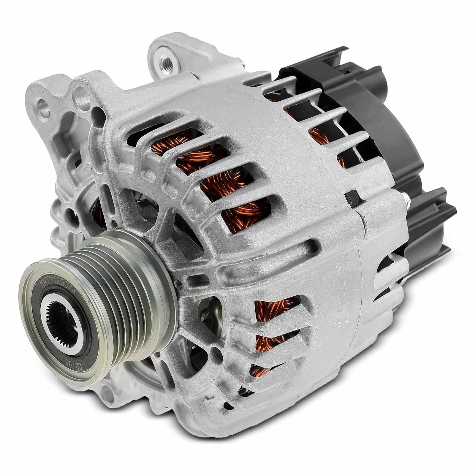 Frankberg Alternador con Polea de Rueda Libre Compatible con O.c.t.a.v.i.a III Combi 5E5 5E6 2.0L T.i.g.u.a.n AD1 AX1 2.0L Golf VII 5G1 BE1 BE2 BQ1 1.4L Golf VII 5G1 BE1 BE2 BQ1 2.0L 3L903023J