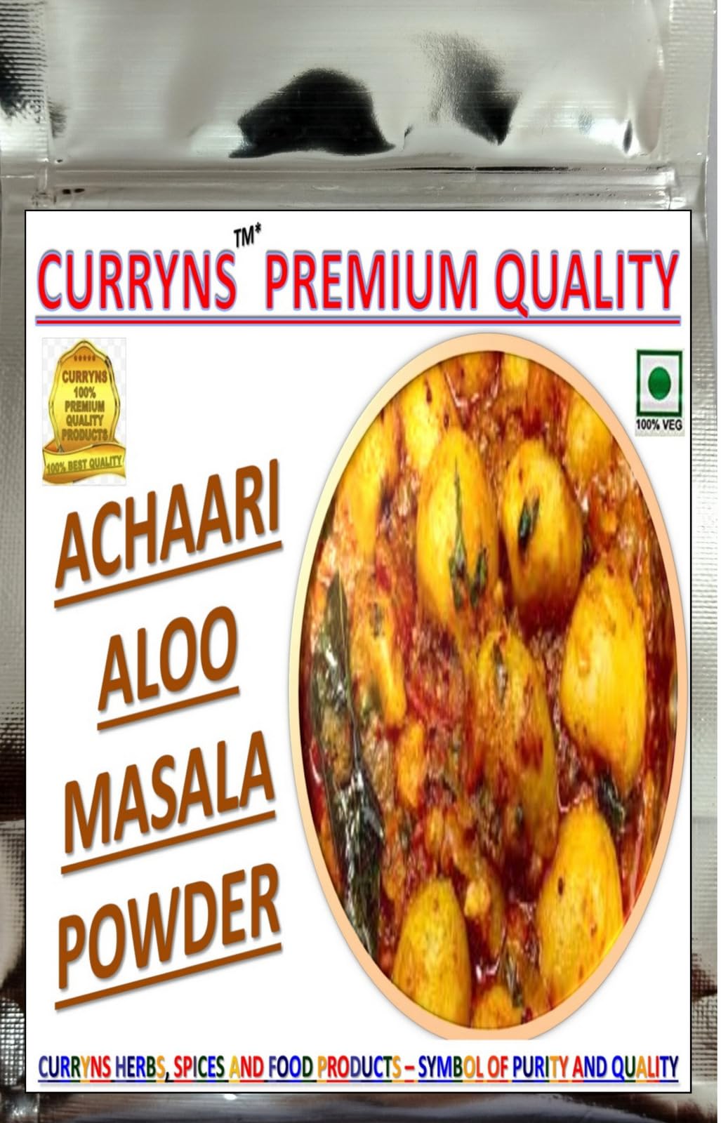 CURRYNS Achaari Aloo Masala Powder || Spices Masala With Natural Oils/100% Natural/ No Artificial Colours/ No Flavours Added/ No preservatives/Best Choice of Chefs/ Perfect for Cooking/ Ready to Use/ No Additives added/ Spices with Rich Aroma And Str (B0CB3SWNB9) Amazon Price History, Amazon Price Tracker