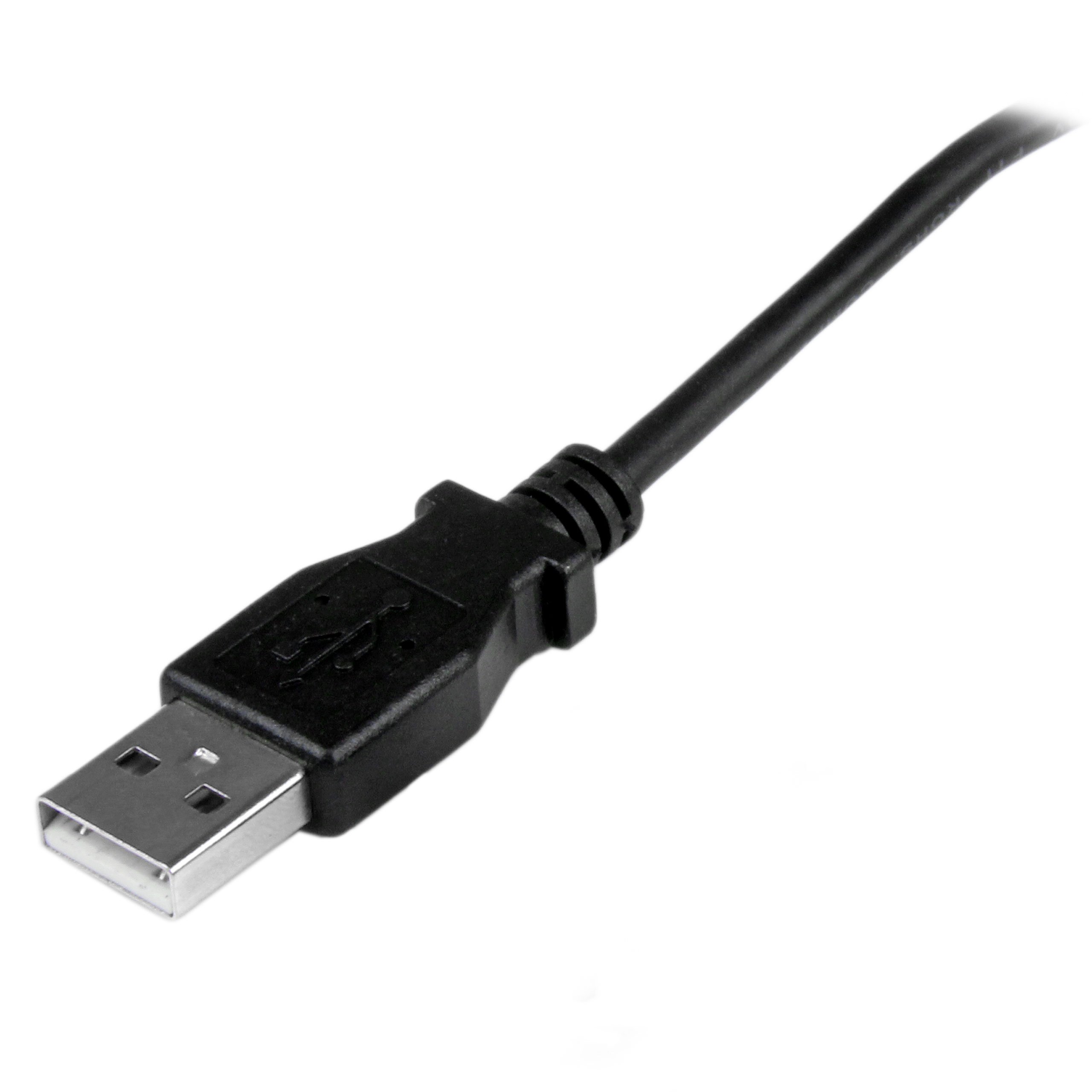 Amazon.co.jp: StarTech.com L型上向き microUSBケーブル USB-A