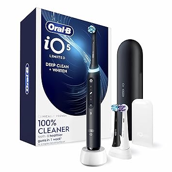 Oral-B Rechargeable Electric Toothbrush, iO5 Limited Deep Clean & Whiten,